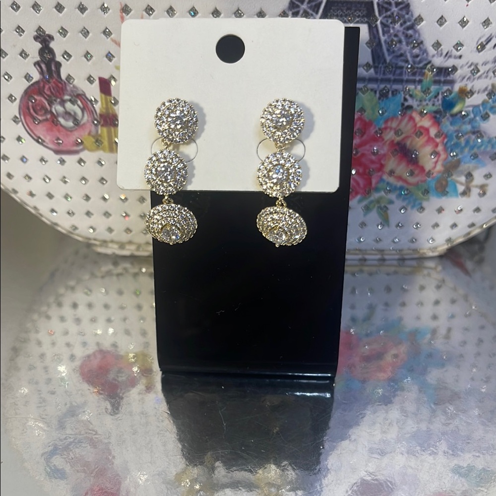 Silver color earrings